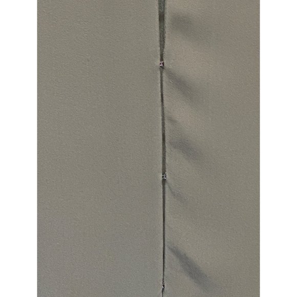 Joie women’s size M brown taupe 100% silk hook eye closure long sleeve top FLAW - Picture 2 of 8